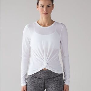 Lululemon Crescent Long Sleeve White